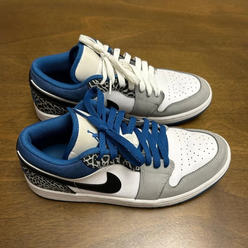 Nike Air Jordan 1 Low SE Retro Mens Size 8 US DM1199-140‎ True Blue Elephant